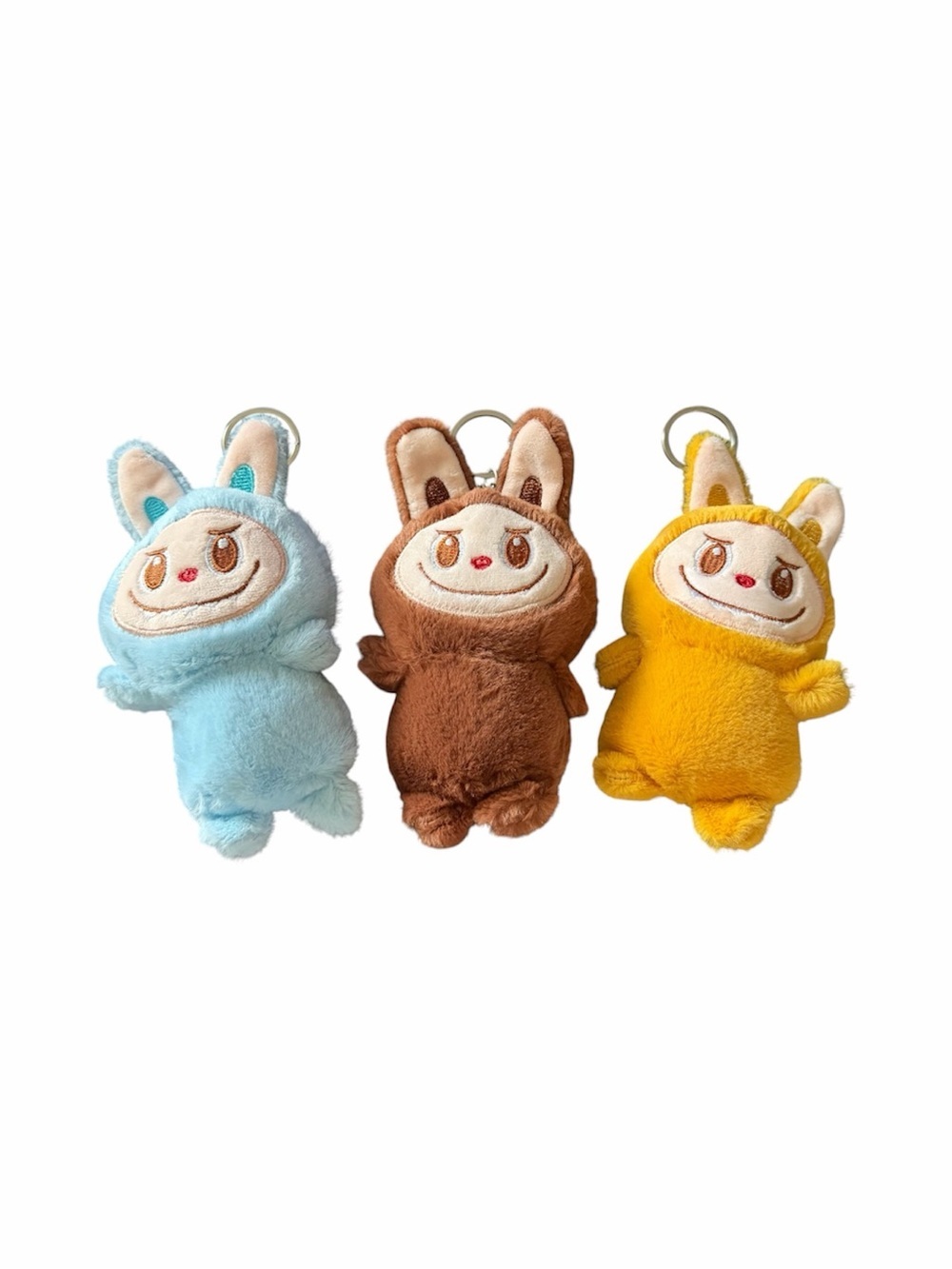 LABUBU-THREE PLUSH BAG CHARMS